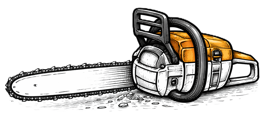 Brush clearing illustration