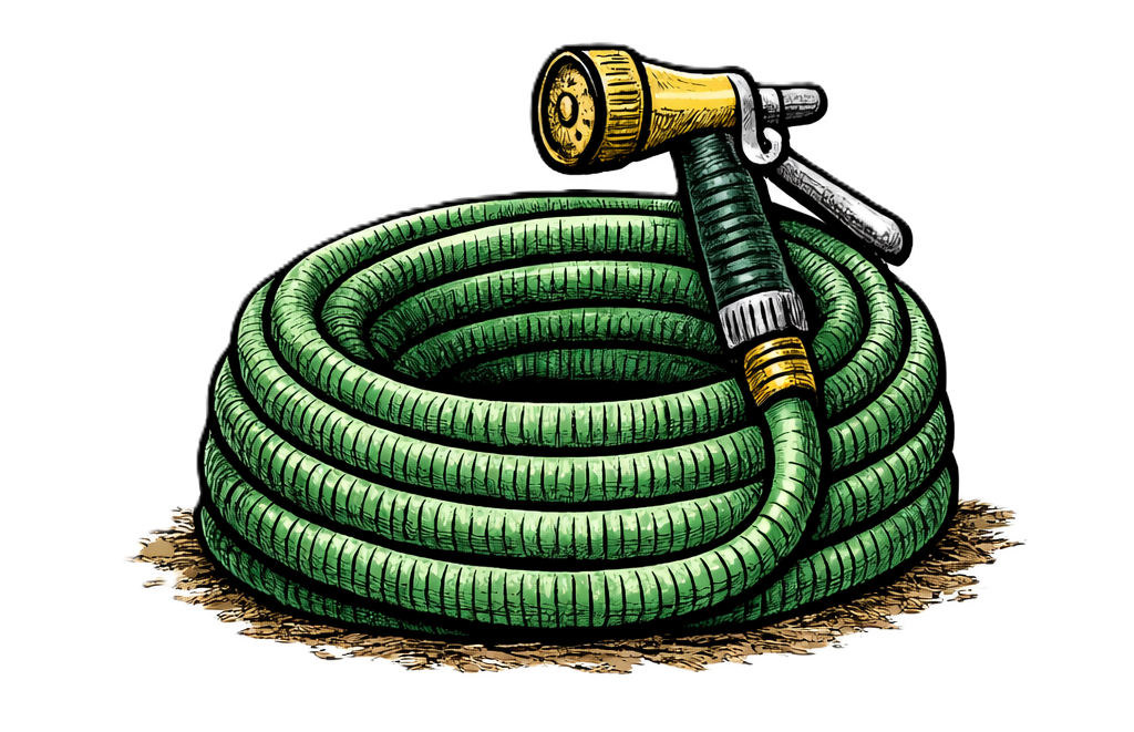 Summer lawn care illustration